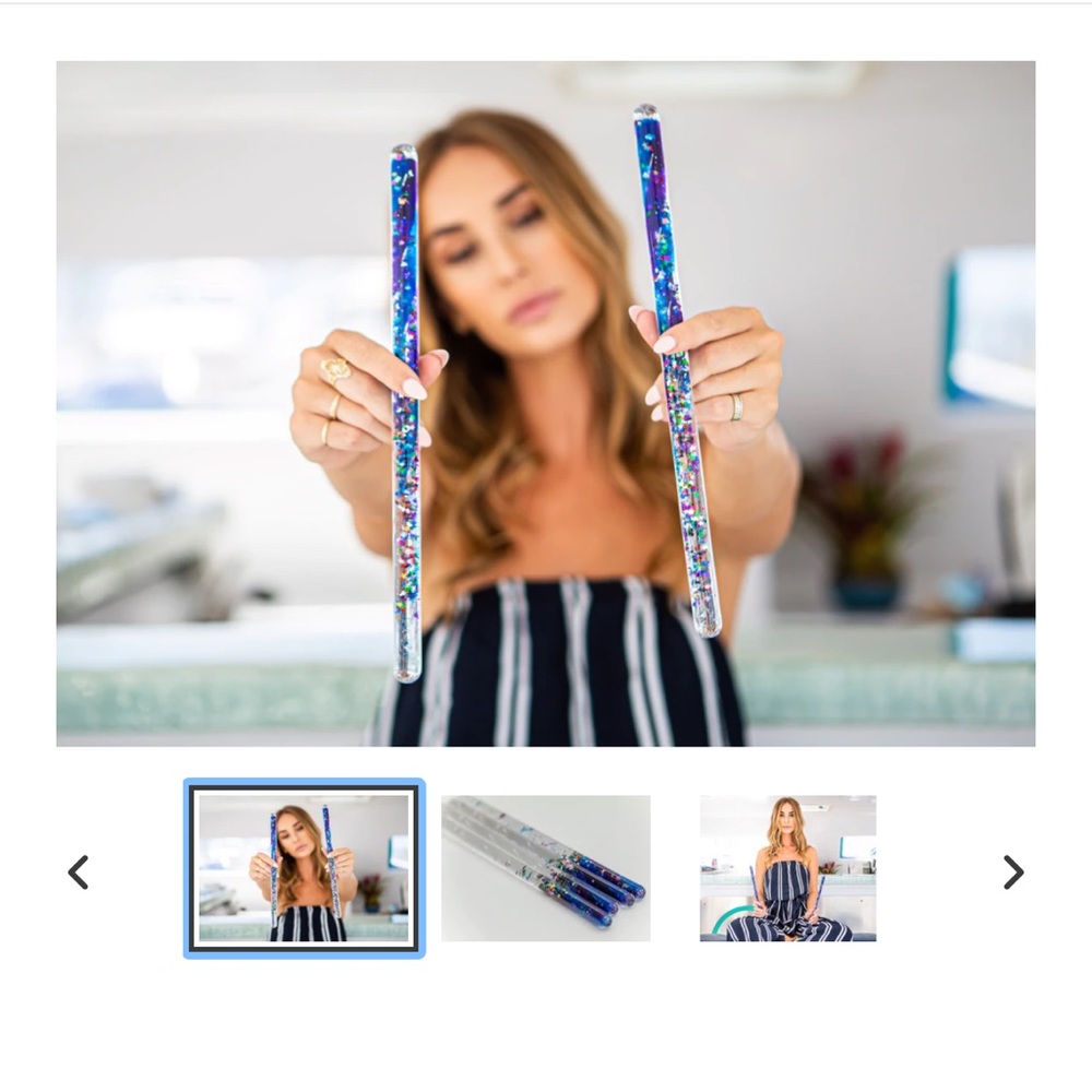SET OF 3 !!! 🦋 Glitter Meditation Wand 🦋 NWT